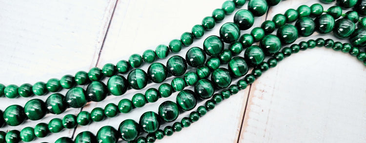 Perles malachite