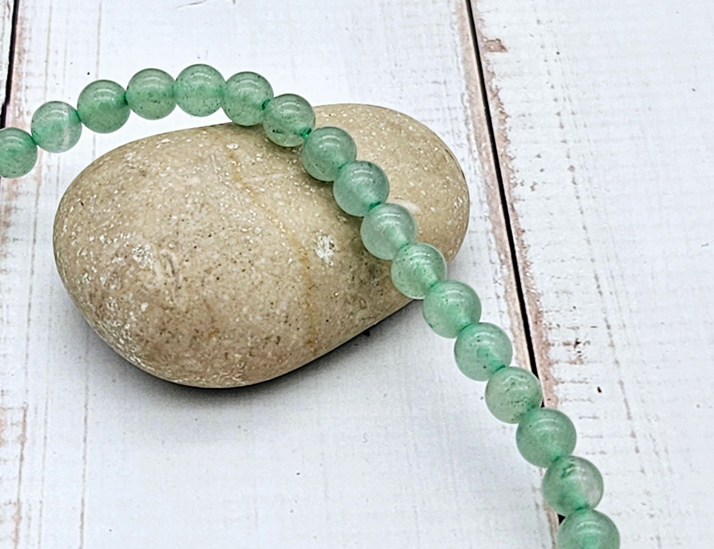 60 perles aventurine rondes 6mm
