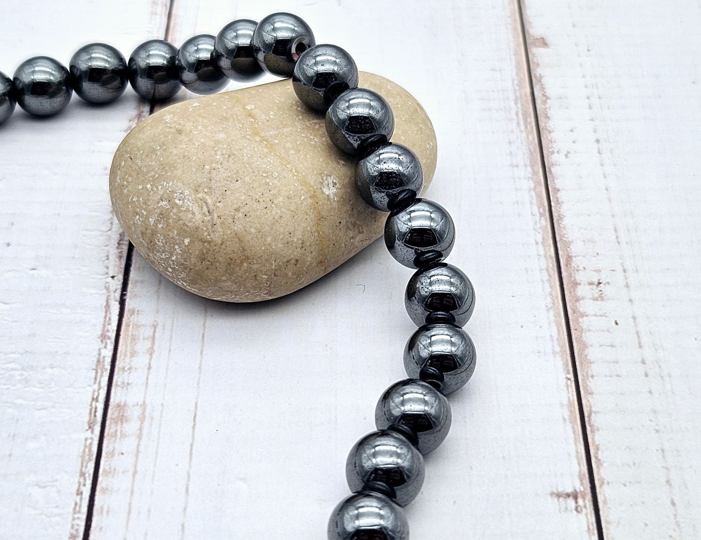 40 perles hématite non magnétique 10mm