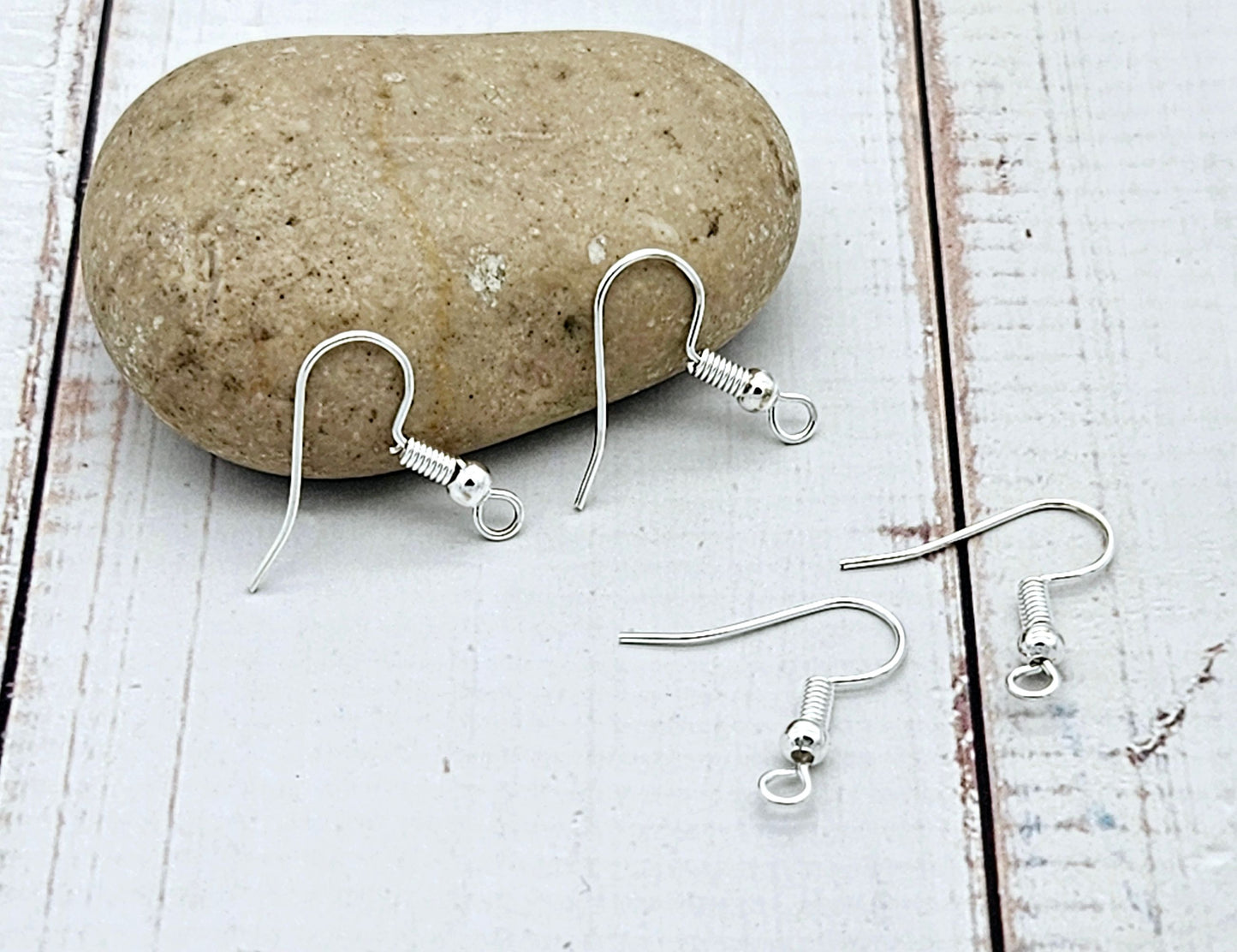 190 crochets d'oreilles argent clair