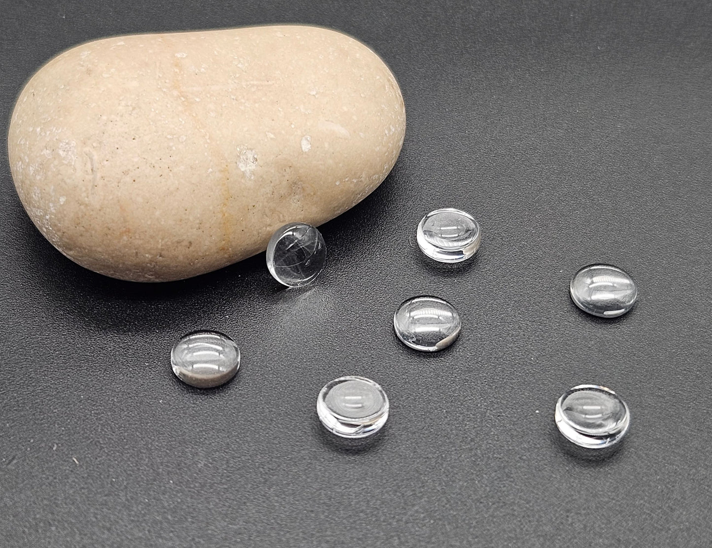 20 cabochons en verre 10mm