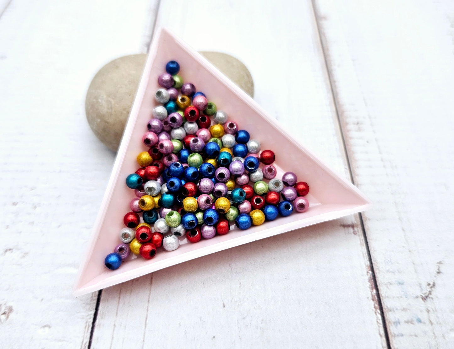 200 perles miracle multicolores 4mm
