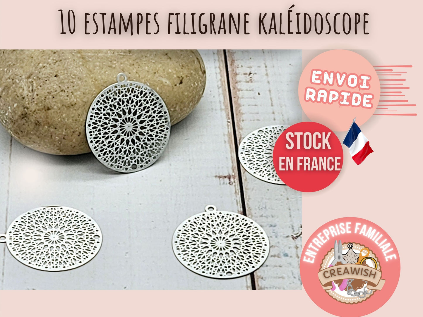 10 estampes filigrane kaléidoscope