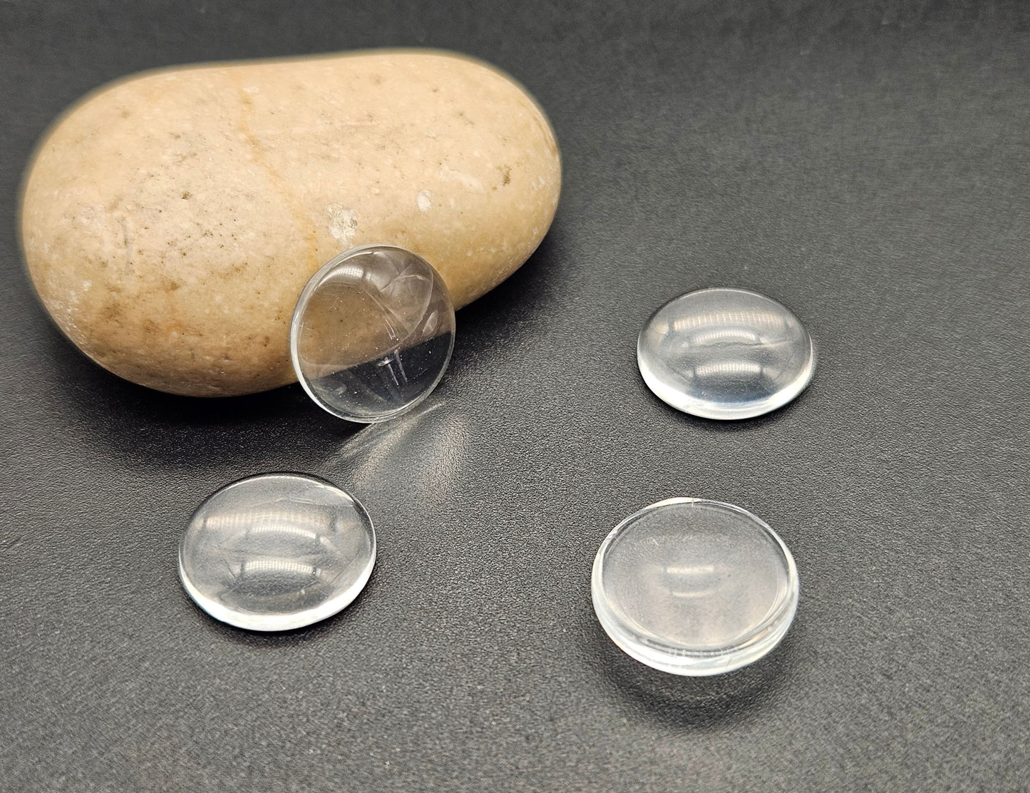 20 cabochons en verre 16mm