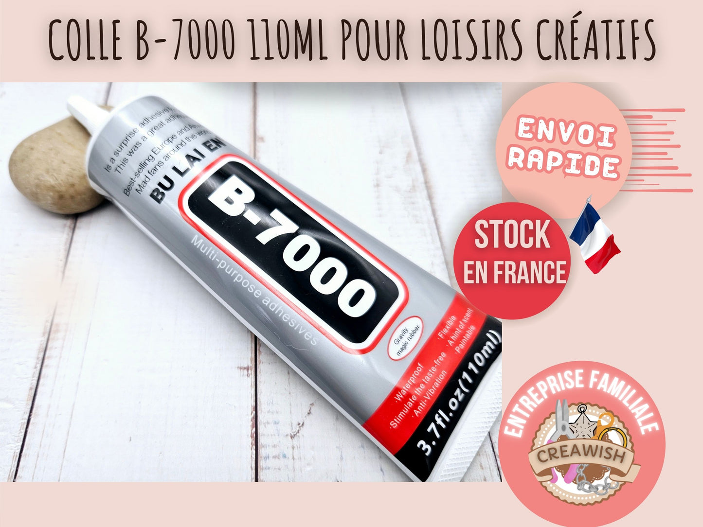 Colle B-7000 110ml pour création de bijoux et loisirs créatifs