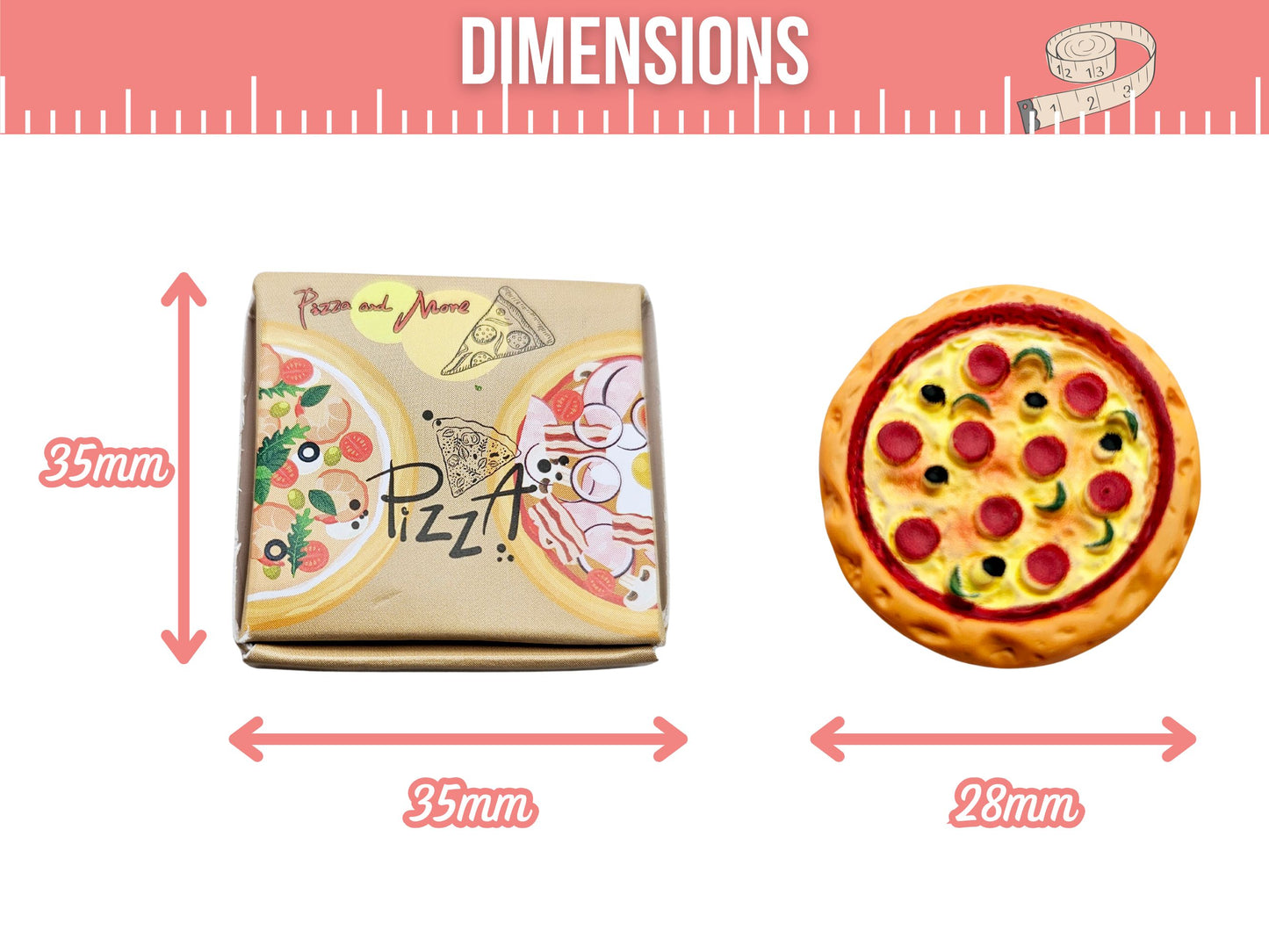 2 mini pizzas avec leur boîte