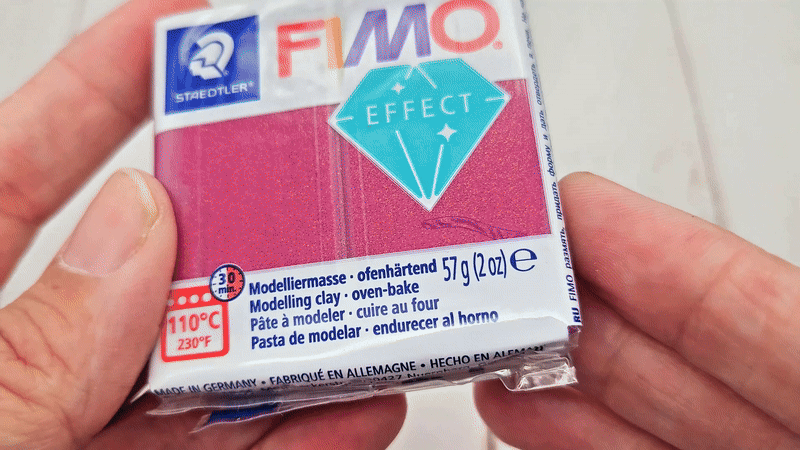 Pâte Fimo Effect métal 57g – Bordeaux n°21