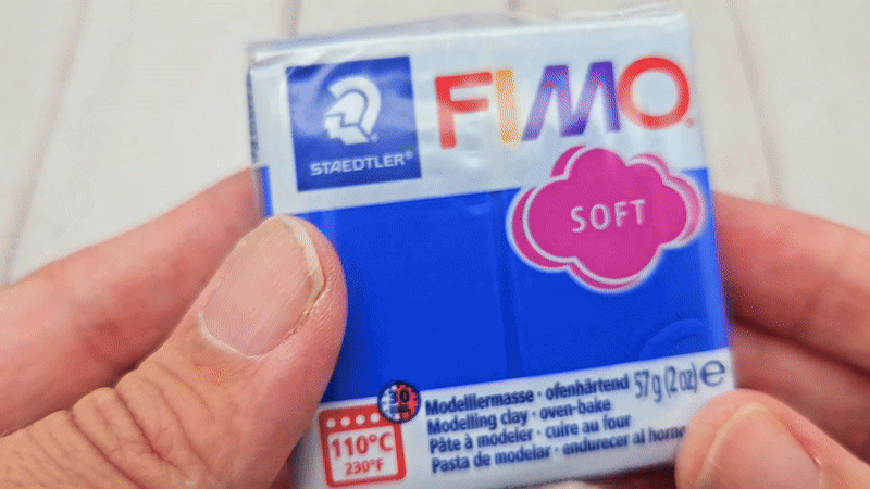 Pâte Fimo Soft 57g – Bleu brillant n°33