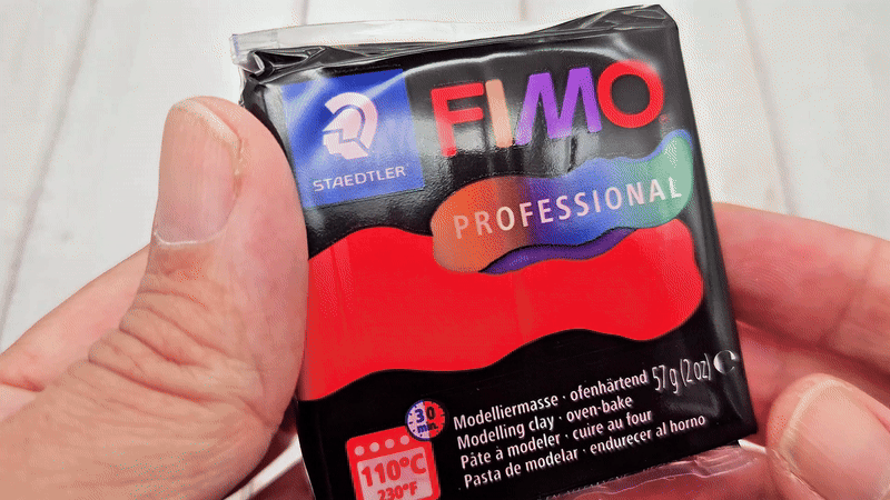 Pâte Fimo Professional 57g – Rouge n°200