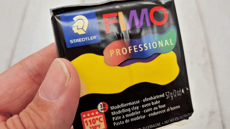 Pâte Fimo Professional 57g – Jaune n°100