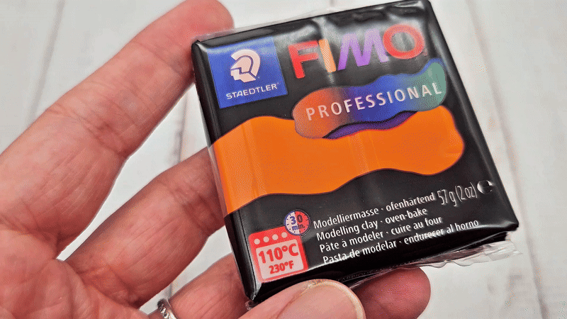 Pâte Fimo Professional 57g – Orange n°4