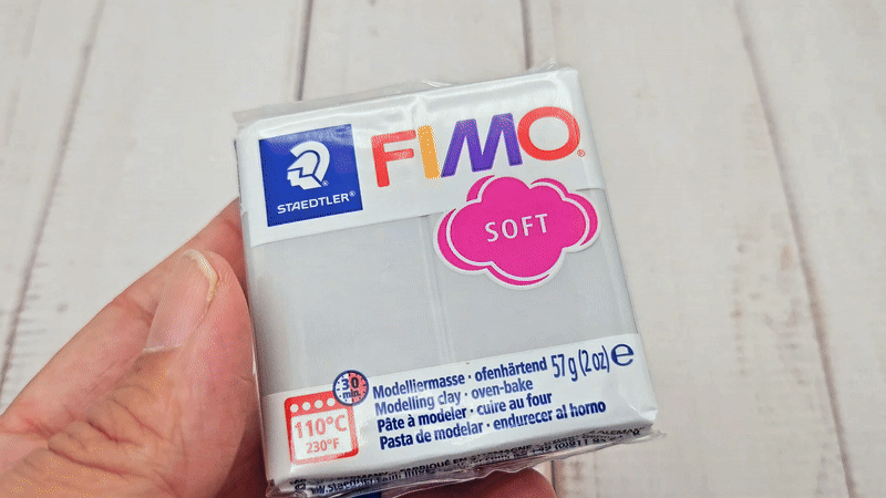 Pâte Fimo Soft 57g - Gris dauphin n 80