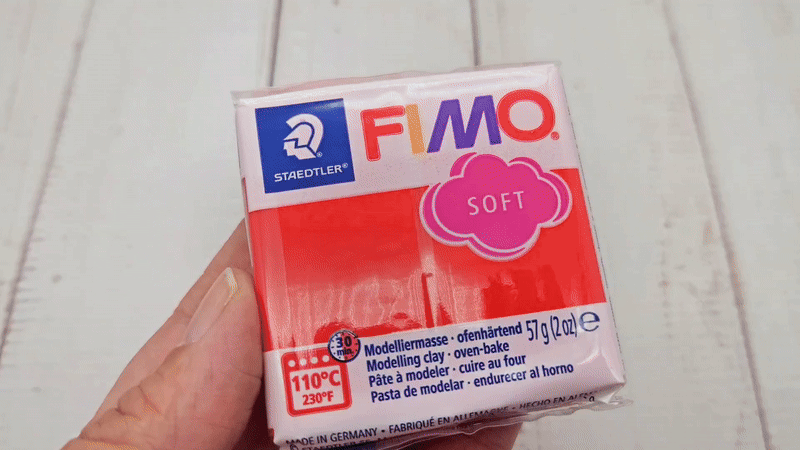 Pâte Fimo Soft 57g - Rouge indien n 24