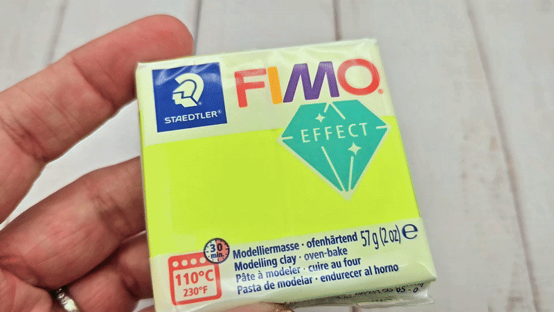 Pâte Fimo Effect néon 57g - Jaune n 101