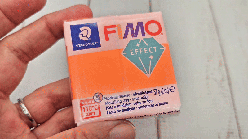 Pâte Fimo Effect néon 57g - Orange n 401