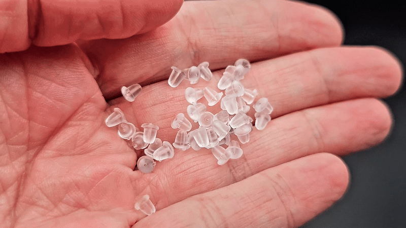 400 poussoirs stoppeurs pour boucles d'oreilles