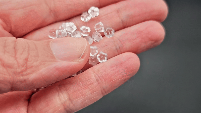 450 poussoirs stoppeurs fleurs pour boucles d'oreilles