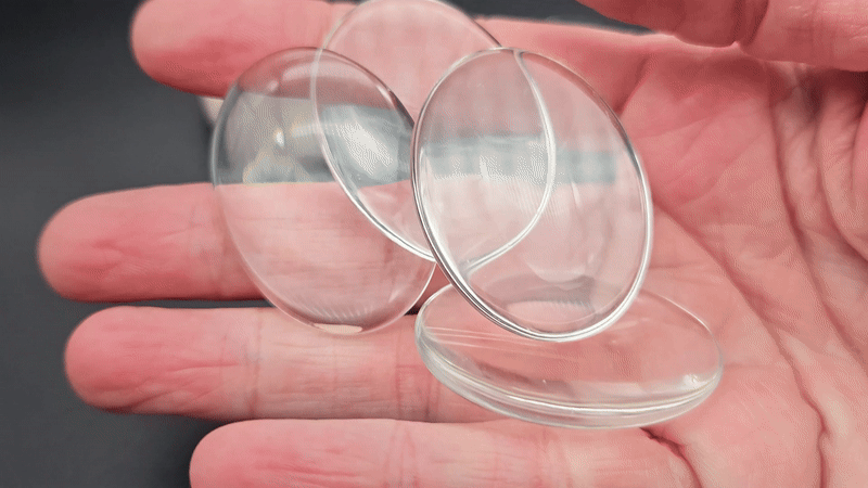 10 cabochons en verre forme ovale 40x30mm