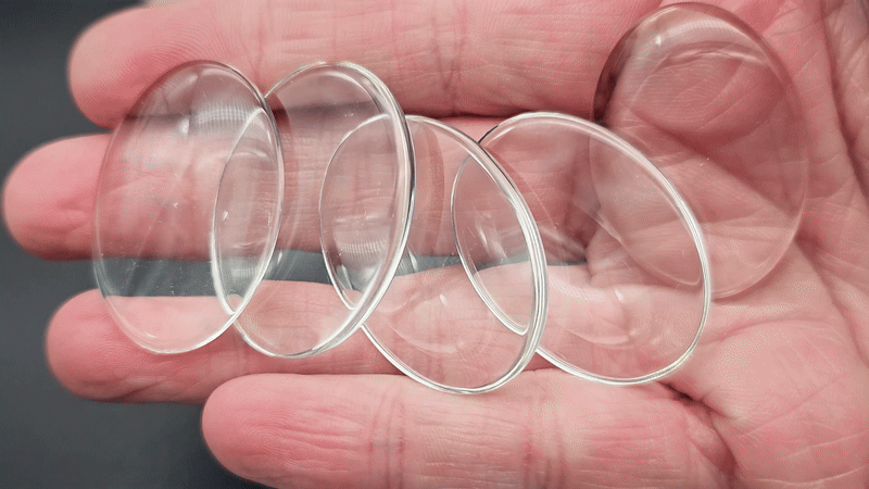 10 cabochons en verre forme ovale 35x25mm