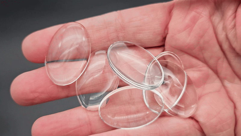 10 cabochons en verre forme ovale 30x20mm