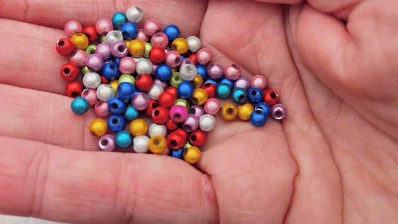 200 perles miracle multicolores 4mm