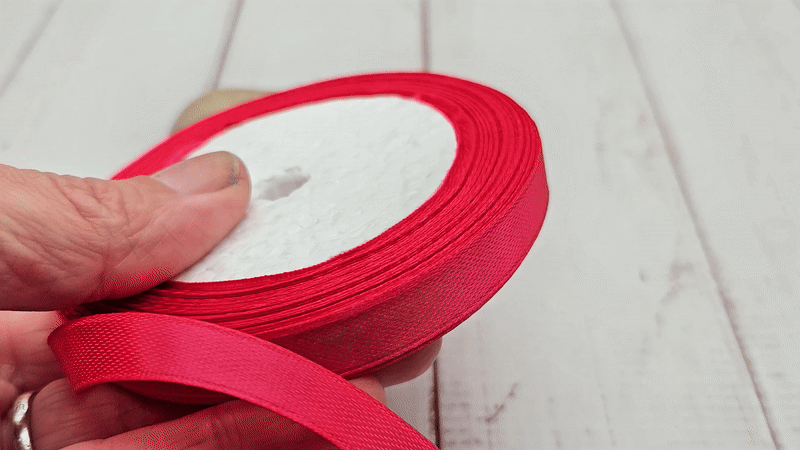 Ruban satin fuchsia 22 mètres – Largeur 10 mm