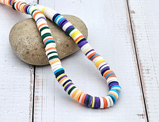 290 perles heishi multicolores 6mm