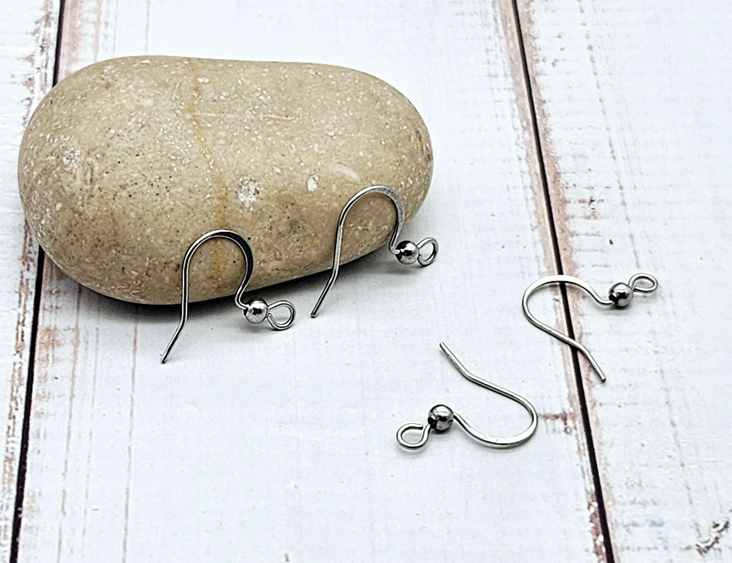 40 crochets d'oreilles acier inoxydable