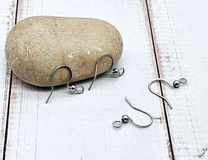 40 crochets d'oreilles acier inoxydable