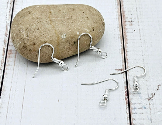 190 crochets d'oreilles argent clair
