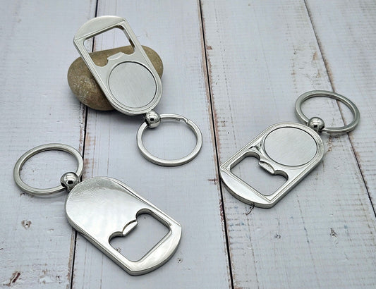 3 décapsuleurs plateau cabochon 25mm anneau porte-clé