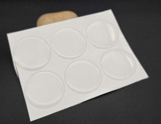 6 cabochons autocollants 40mm pour créations avec cabochons