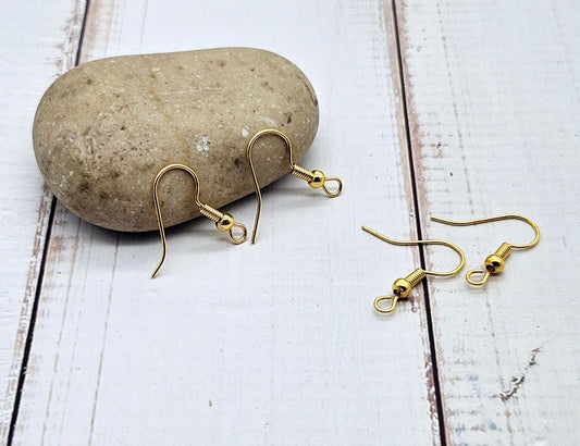 190 crochets d'oreilles or doré