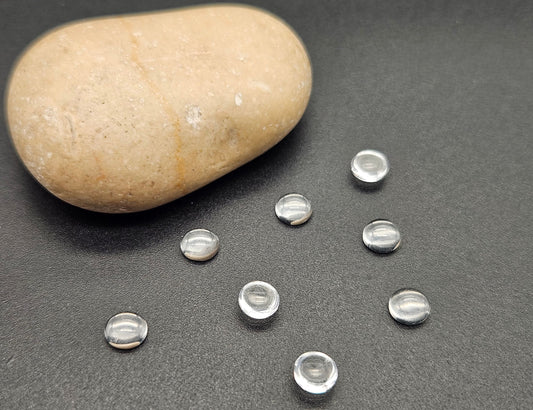40 cabochons en verre 6mm