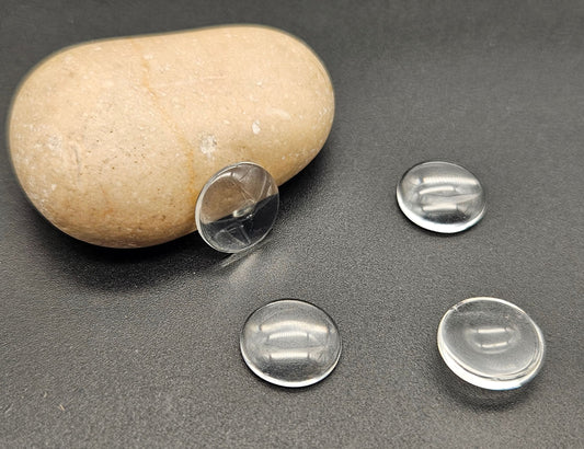 20 cabochons en verre 14mm