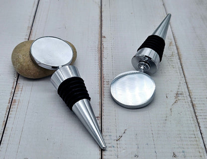 5 bouchons bouteille de vin plateau cabochon 30mm