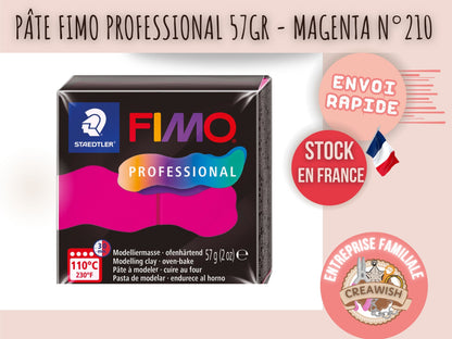 Pâte Fimo Professional 57g – Magenta n°210