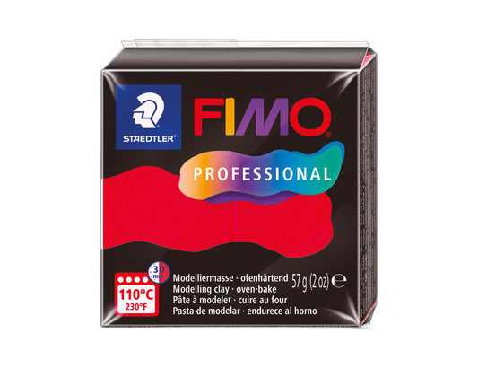 Pâte Fimo Professional 57g – Rouge n°200