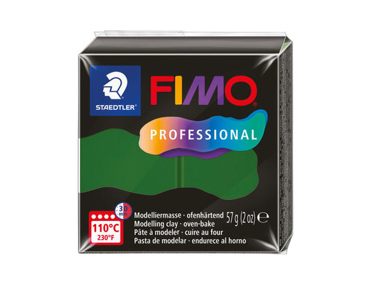 Pâte Fimo Professional 57g – Vert feuille n°57