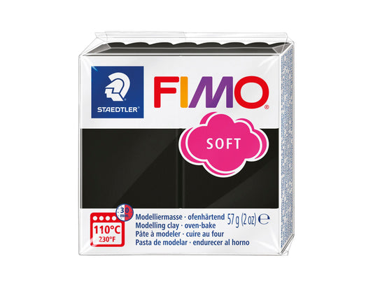Pâte Fimo Soft 57g – Noir n°9