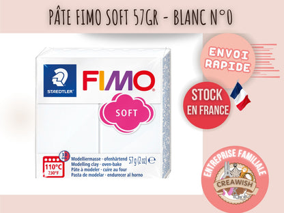 Pâte Fimo Soft 57g – Blanc n°0