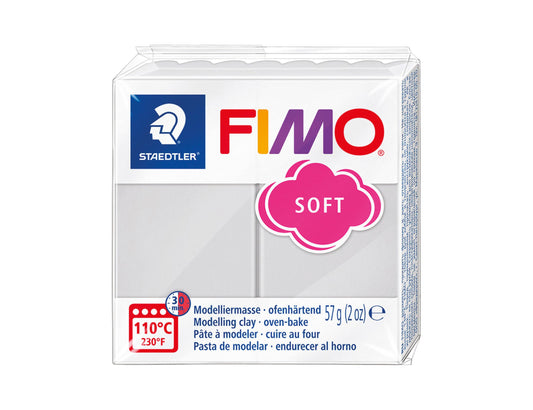 Pâte Fimo Soft 57g – Gris dauphin n°80