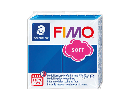 Pâte Fimo Soft 57g – Bleu pacifique n°37