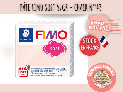 Pâte Fimo Soft 57g – Chair n°43