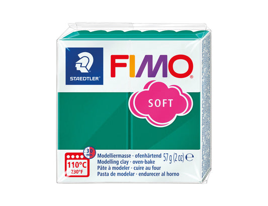 Pâte Fimo Soft 57g – Emeraude n°56