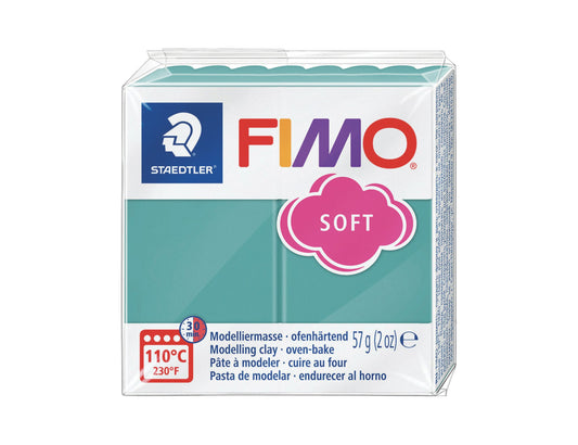 Pâte Fimo Soft 57g – Vague marine n°T36