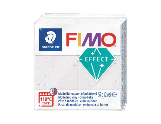 Pâte Fimo Effect pierre 57g – Granit blanc n°003