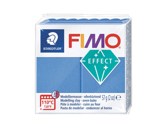 Pâte Fimo Effect métal 57g – Bleu n°31