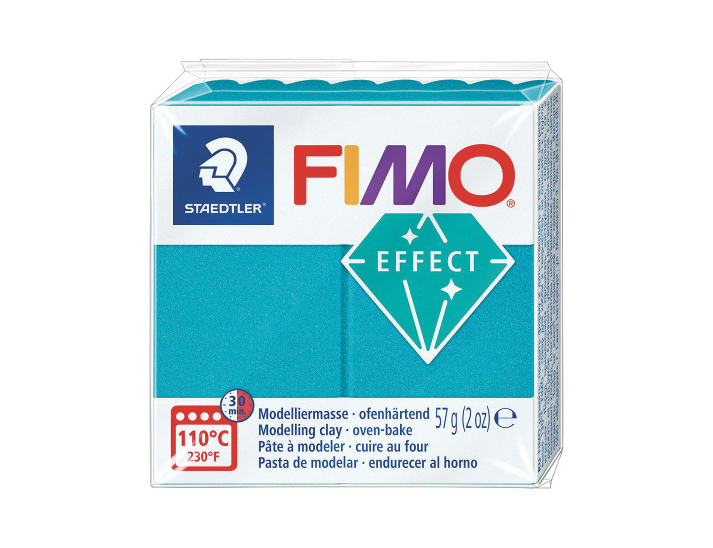 Pâte Fimo Effect métal 57g – Turquoise n°36