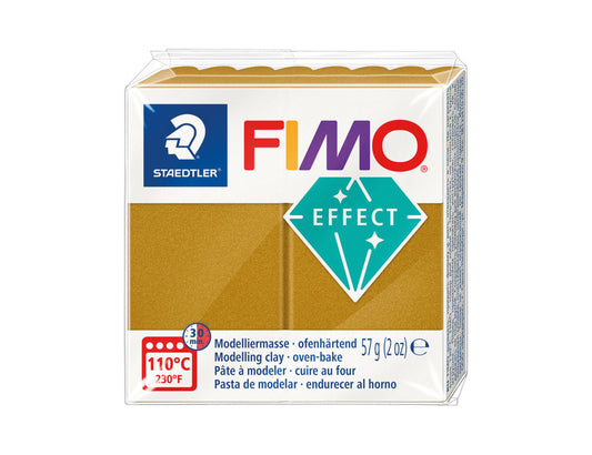 Pâte Fimo Effect métal 57g – Or n°11